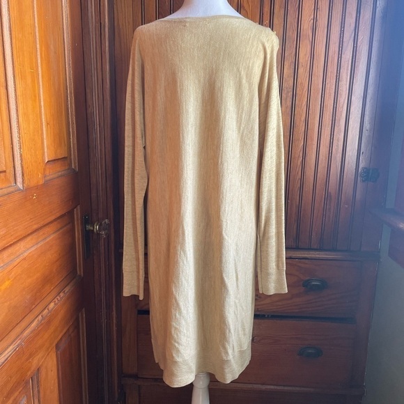 Lilly Pulitzer Cotton/Modal/Wool Tan Stretchy Soft Dress - Picture 2 of 9